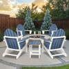 Aoodor HDPE Outdoor All-Weather Folding Adirondack Chair for Patio, Garden, Backyard, Deck Lawn Fire Pit 32'' (L) x 29'' (W) x 37'' (H) - 3 of 4