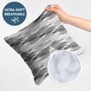 Americanflat 20"x20" Abstract Blurred Throw Pillow with Premium Polyester - Black - 3 of 4