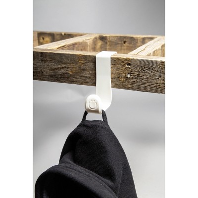 White Plastic and Metal Potty Utility Hook