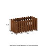 HOMLUX 1-Pack Outdoor Wood Design Flower Pot Plant Stand Garden, Balcony, Patio - 4 of 4
