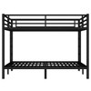 TIRAMISUBEST Metal Queen Over Queen/California king over California king Bunk Bed for Teens,Space-Saving Bunk Bedframe with Ladder and Guardrail - 4 of 4