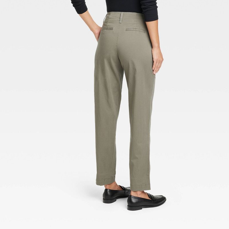 Women's Pleat Front Tapered Chino Pants - A New Day™, 2 of 4