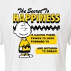 Women's - Peanuts - Secret To Happiness Cropped Graphic T-Shirt - 2 of 4