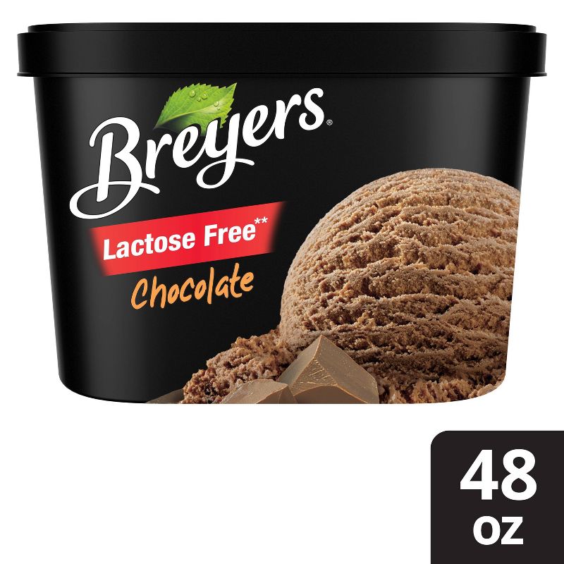 Breyers Lactose Free Chocolate Ice Cream - 48oz, 1 of 8