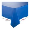 Smarty Had A Party 54" x 108" Navy Rectangular Plastic Tablecloths - 96 pcs - 2 of 4