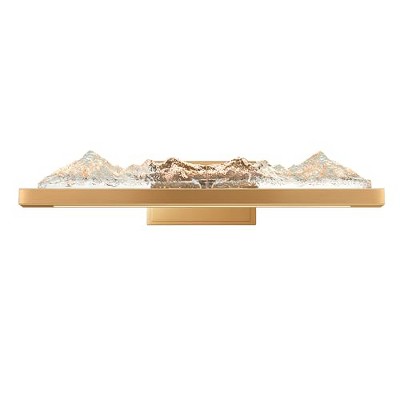 CWI Lighting Himalayas Integrated LED Brass Vanity Light