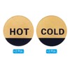 Unique Bargains Acrylic Decor Home Sink Round Self Stick Hot/Cold Water Label - 3 of 4