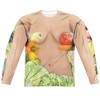 Men's Vegan Heroine (Front Back Print) Long Sleeve Costume T-Shirt - 2 of 4