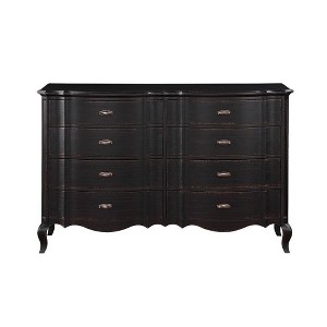 64" Chelmsford Decorative Storage Drawer Antique Black Finish - Acme Furniture: Solid Wood Composite, 5 Drawers, No Assembly Required - 1 of 4