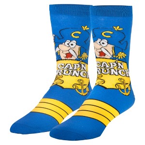 Cap'n Crunch Breakfast Cereal Socks for Adults, Fun Colorful Character Themes - 1 of 4