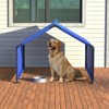 VisioGear Dog Shade Shelter, Portable Pet Tent, Water Resistant Dog House for Shade Protection, Garden, Patio, Backyard, Blue, 47.8"*46.6"*36" - 4 of 4