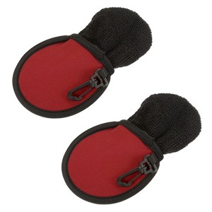 Unique Bargains Golf Ball Cleaner Pouch Pocket Washer Bags with Clips 2 Pcs - 1 of 4