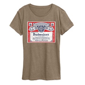 Women's - Budweiser - Budweiser Label Short Sleeve Graphic T-Shirt - 1 of 3