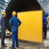 VEVOR Welding Screen with Frame, 6' x 6' Welding Curtain Screen, Flame-Resistant Vinyl Welding Protection Screen on 4 Swivel Wheel, Yellow - 2 of 4