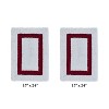 Hotel 2 PC Bath Rug 100% Premium Cotton Tufted Weave Two Tone Reversible Bathroom Rug, Super Soft Absorbent, Machine Washable Bath Mat - 2 of 4