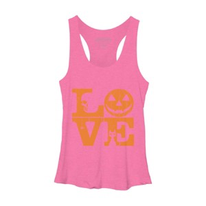 Women's Design By Humans Halloween Love Night Creepy Cute Fun By RedBirdLS Racerback Tank Top - 1 of 3