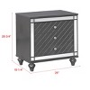 NicBex Nightstand with Drawers,Modern Side Table with Pulls and Wood Frame,Bedside Table for Bedroom,Living Room - 3 of 4