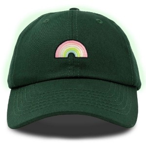 Dalix Robot Embroidered Glow in the Dark Retro Dad Hat Cotton Baseball Cap Adjustable Mens - 1 of 4