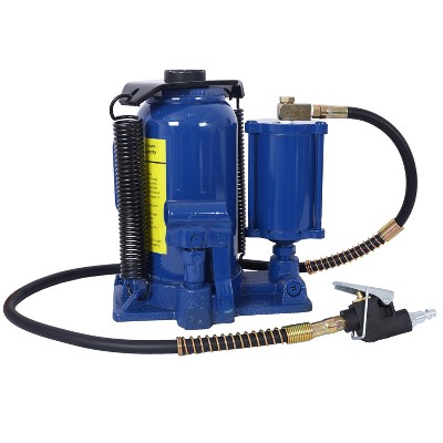 Air Hydraulic Bottle Jack, 20 Ton Manual Handle and Air Pump, 10.2-19.7 inch Lifting Range for Car Repair, Industrial