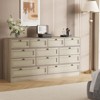 GustoWave Solid Wood Dresser with 12 Rattan Drawers, Farmhouse 61" Chest of Drawers for Bedroom, Heavyweight Anti-tipping - 4 of 4