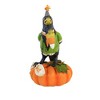 10.0 Inch Tricky Crow On Pumpkin Pumpkin Figurines - 3 of 3