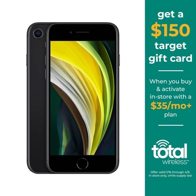Total Wireless Prepaid Apple iPhone SE 2nd Gen (64GB) - Black