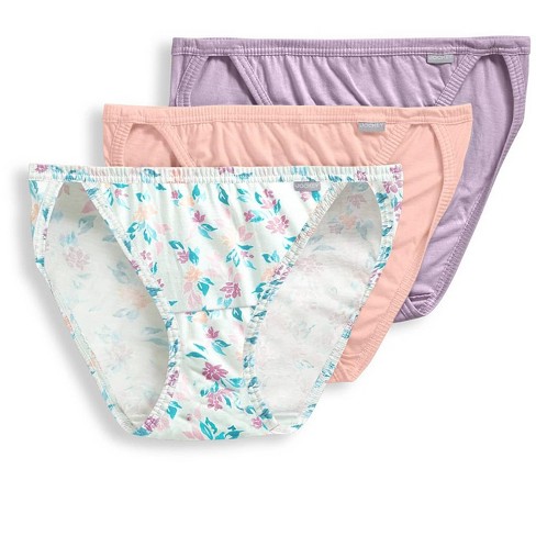Jockey Womens Elance String Bikini 3 Pack Underwear String Bikinis 100%  Cotton 4 Rose Petal/breezy Bouquet/soft Mauve : Target