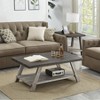 NicBex Modern Rectangle Wood Coffee Table Set of 3 with Open Storage Shelf for Living Room and Bedroom - 4 of 4