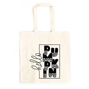 City Creek Prints Hello Pumpkin Square Canvas Tote Bag - 15x16 - Natural - 1 of 2