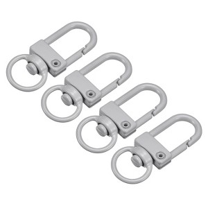 Unique Bargains DIY Craft Key Organization Lobster Claw Lanyard Swivel Clasps 1.3" x 0.51" 4 Pcs - 1 of 4