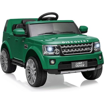 12V Licensed Land Rover Kids Ride On Car, Remote Control, MP3, LED Lights, Dual Motors, Green, Ages 3–8