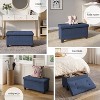 StorageBud Storage Ottoman for Bedroom End of Bed, Fabric Storage Bench, Large Storage Ottoman Bench, Entryway Bench with Storage - 4 of 4