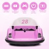 12V Kids Ride On Bumper Car Electric Bumping Car Battery Powered Ride On Toy with Remote Control, Battery Display, 360°Spin, LED Lights, Music - 3 of 4