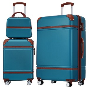 20"/24"/28" Hardshell Luggage, Lightweight Spinner Suitcase with TSA Lock, with/without Cosmetic Case 4M -ModernLuxe - 1 of 4