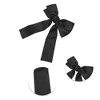 Unique Bargains Solid Bow Ribbon Duckbill Hair Clips Hairdo Clip 1 Pc - 3 of 4