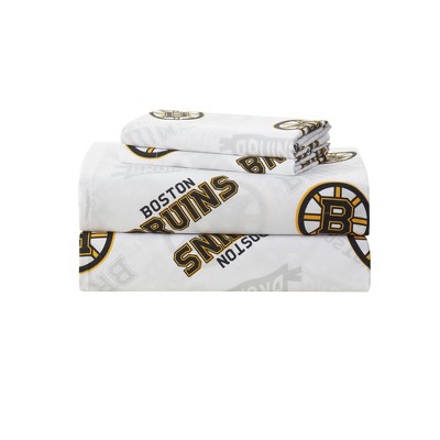 NHL Boston Bruins Bed Sheet Set Twin