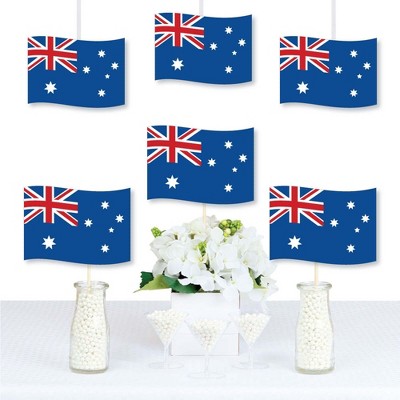 Big Dot of Happiness Australia Day - Flag Decorations DIY G'Day Mate Aussie Party Essentials - Set of 20