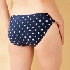 Women's Polka Dot Low-Rise Full Coverage Bikini Bottom - Shade & Shore™ Navy Blue - 2 of 4