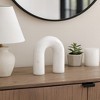 Modern Arch Decorative Object - Solid Marble Accent Piece for Home & Office - Minimalist Shelf, Desk, or Tabletop Decor - 3 of 4