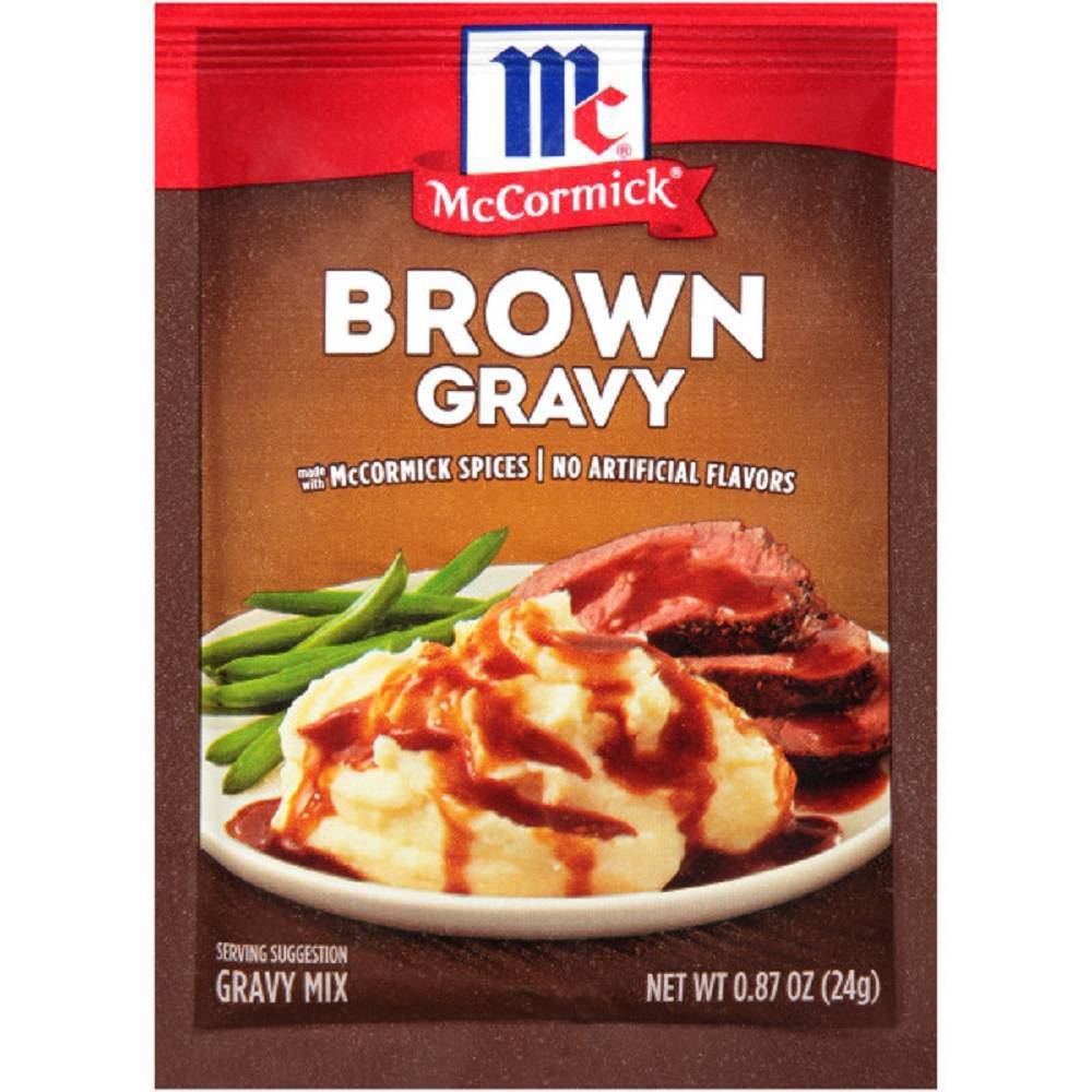 UPC 052100098609 product image for McCormick Brown Gravy Mix .87oz | upcitemdb.com