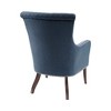 27in Accent Chair, Wood High-Density Foam Modern Style For Living Room, Bedroom,Dark Blue - 3 of 4