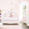 Everyday Kids 4 Pc Girls Crib Bedding Set - Owls - 100% Cotton Percale Quilt, Sheet, Dust Ruffle & Diaper Stacker - 2 of 4