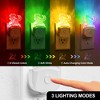 YANSUN 0.5W Plug-in Light-Controlled Night Light, Velociraptor Design, White Acrylic, RGB, U.S. Two-Prong Plug - 2 of 4