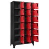 vidaXL Steel Locker Cabinet, Modern Design, with Lockable Doors, Name Tag Holders, Anthracite and Red - 35.4"x15.7"x70.9" - 3 of 4