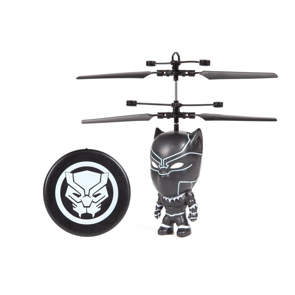 Photos - Remote control MARVEL World Tech Toys  Black Panther 3.5" Flying Figure IR Helicopter 
