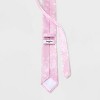 Men's Floral Print Neck Tie - Goodfellow & Co™ Pink: Botanical Pattern, Woven, 58" Length - 2 of 3