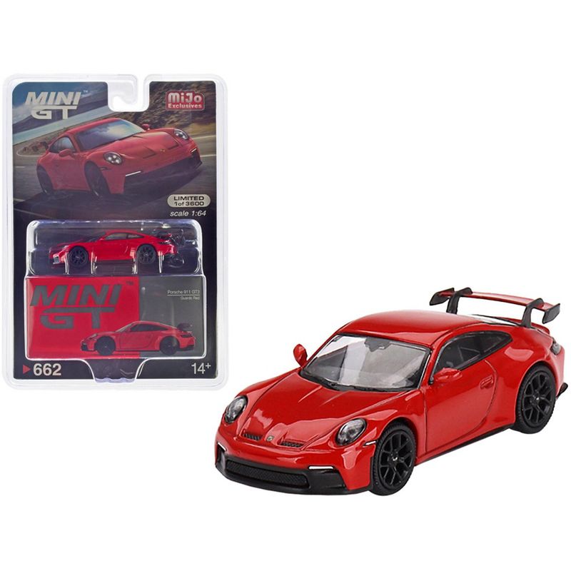 Porsche 911 (992) GT3 Guards Red Limited Edition to 3600 pieces Worldwide 1/64 Diecast Model Car by True Scale Miniatures, 1 of 4