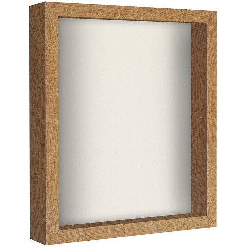 Americanflat 11x14 Shadow Box Frame In Oak With Soft Linen Back ...