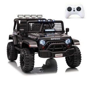 Jojoka 24V 2 Seater Ride On Car for Kids, Electric Truck with Remote Control, Spring Suspension, Hight/Low Speeds, Headlight, Music Player - 1 of 4