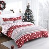 Christmas Snowflake Print Duvet Cover Set, Snow Dance All Over, Bedding, Winter Christmas Bedspread, Reversible Holiday Home Duvet Cover - 2 of 4